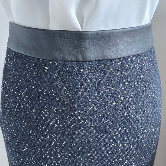 Ann Taylor Blue Pencil Skirt - Picture 2 of 9